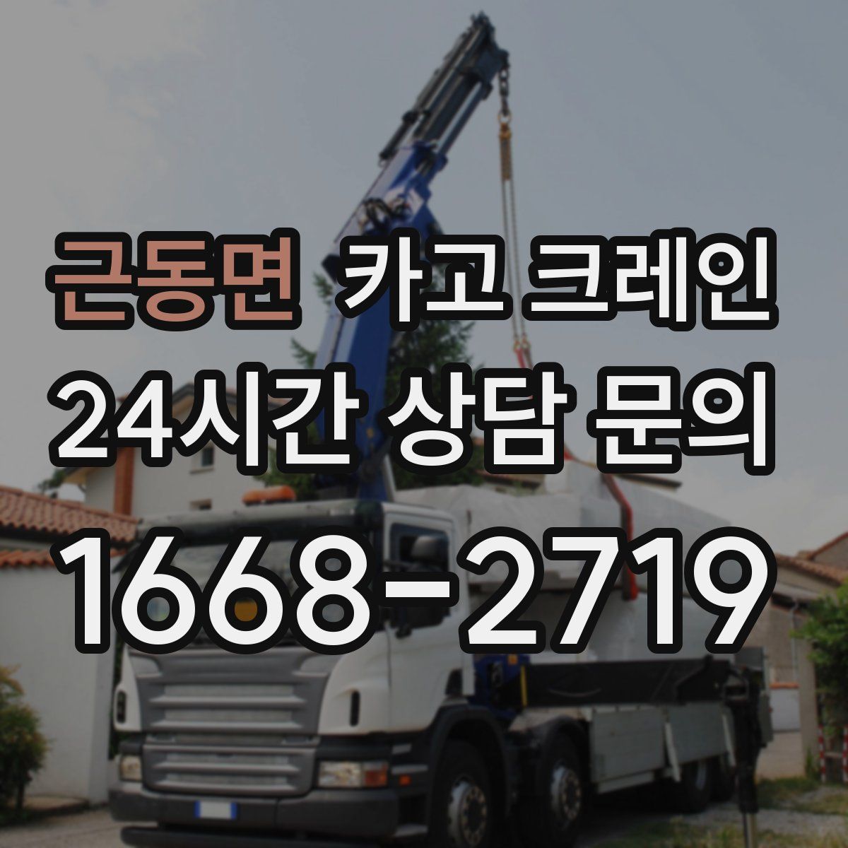 근동면 카고 크레인