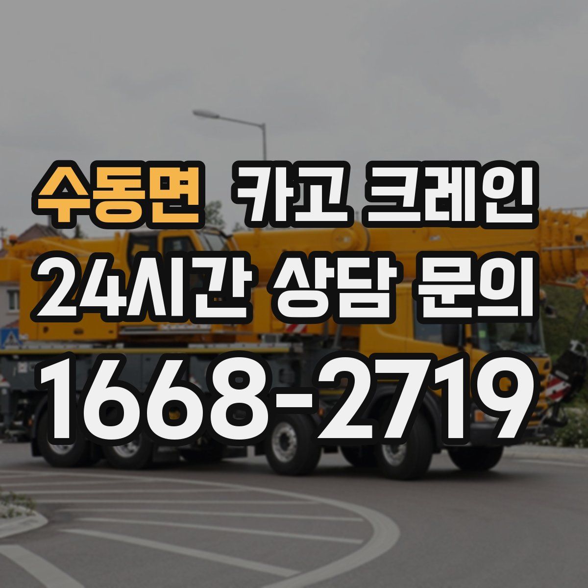 수동면 카고 크레인