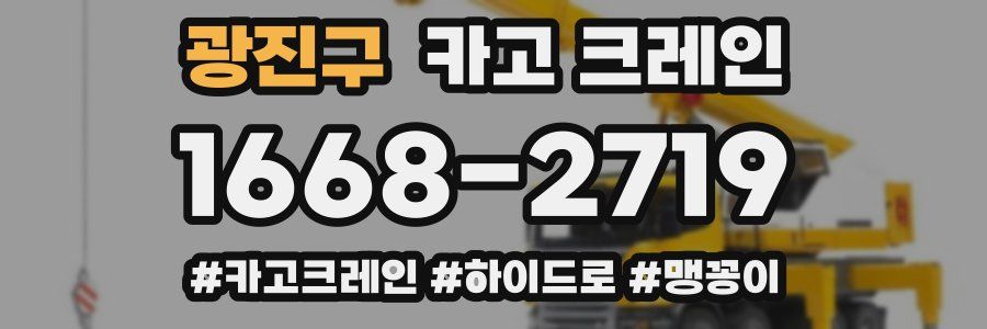 광진구 크레인 작업