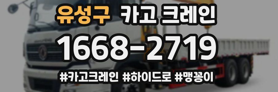 유성구 크레인 작업