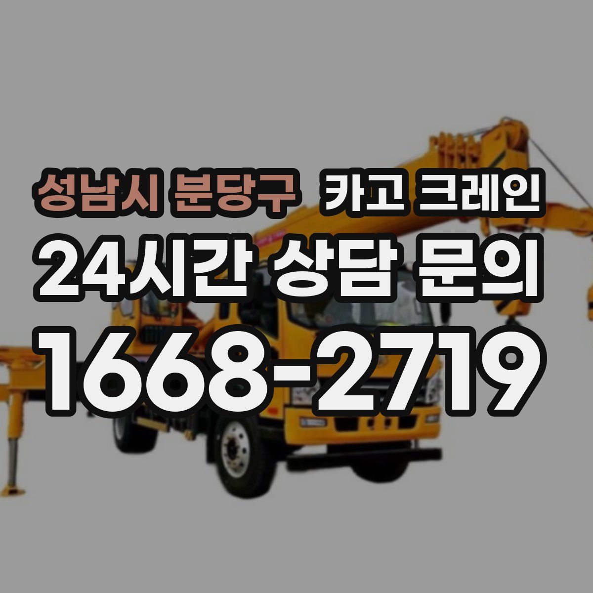 성남시 분당구 카고 크레인