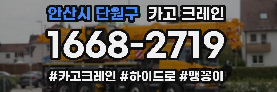 안산시 단원구 크레인 작업