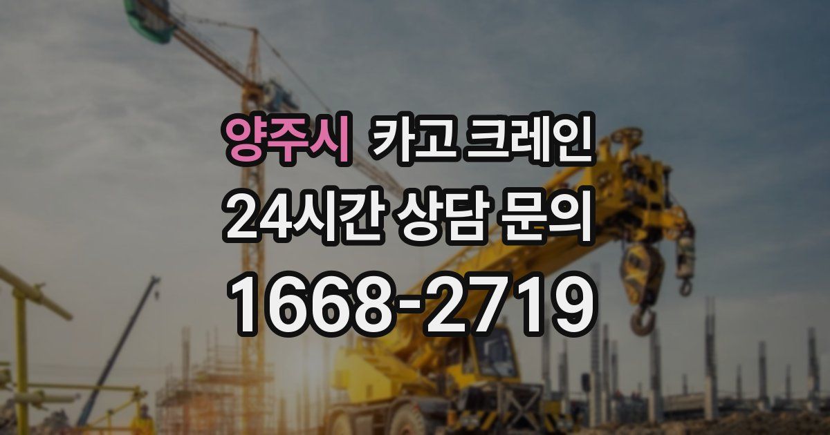 양주시 크레인