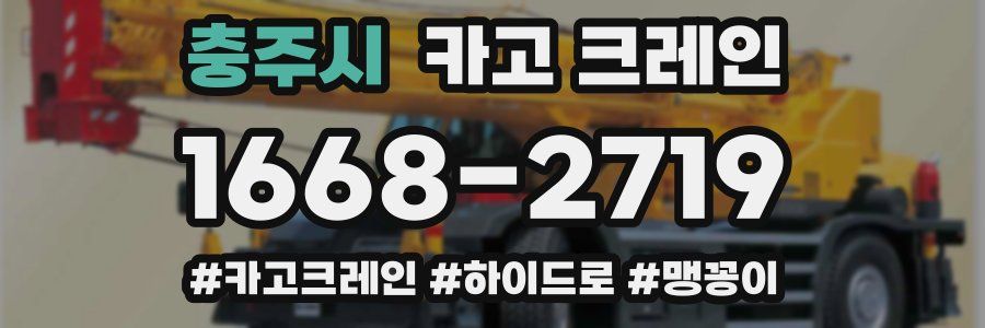 충주시 크레인 작업