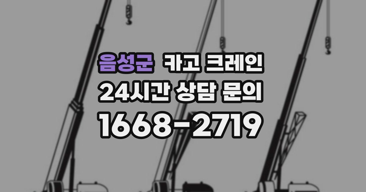 음성군 크레인