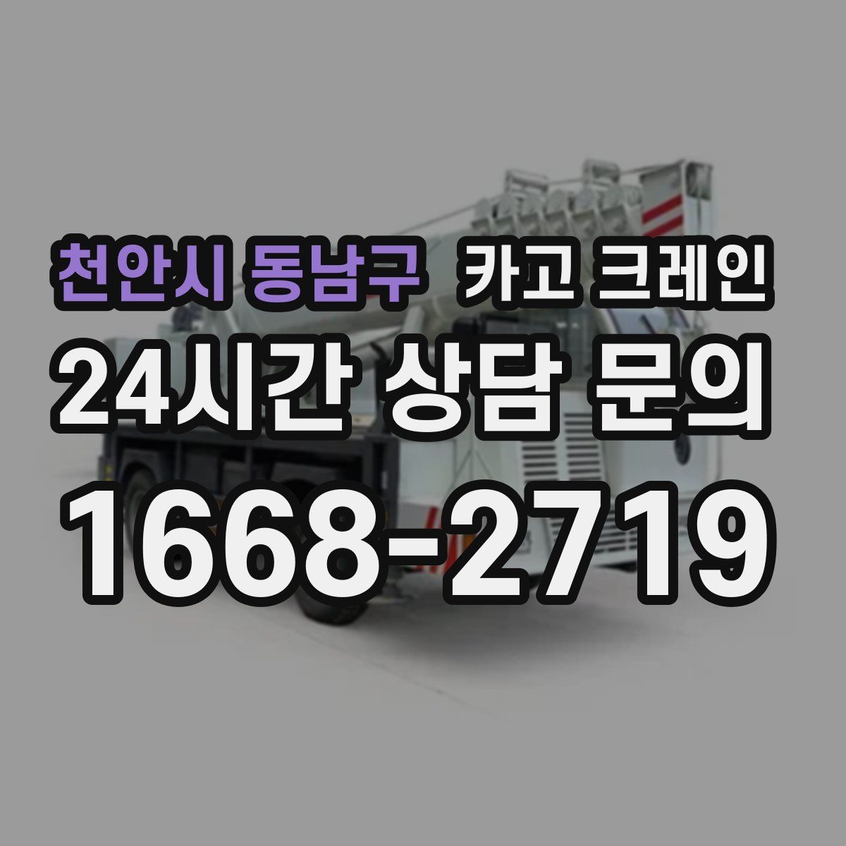 천안시 동남구 카고 크레인