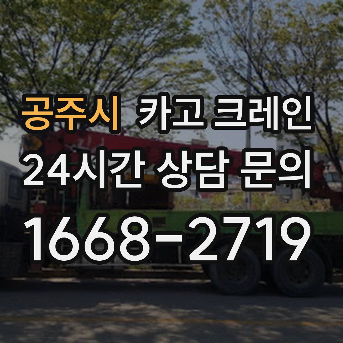 공주시 카고 크레인