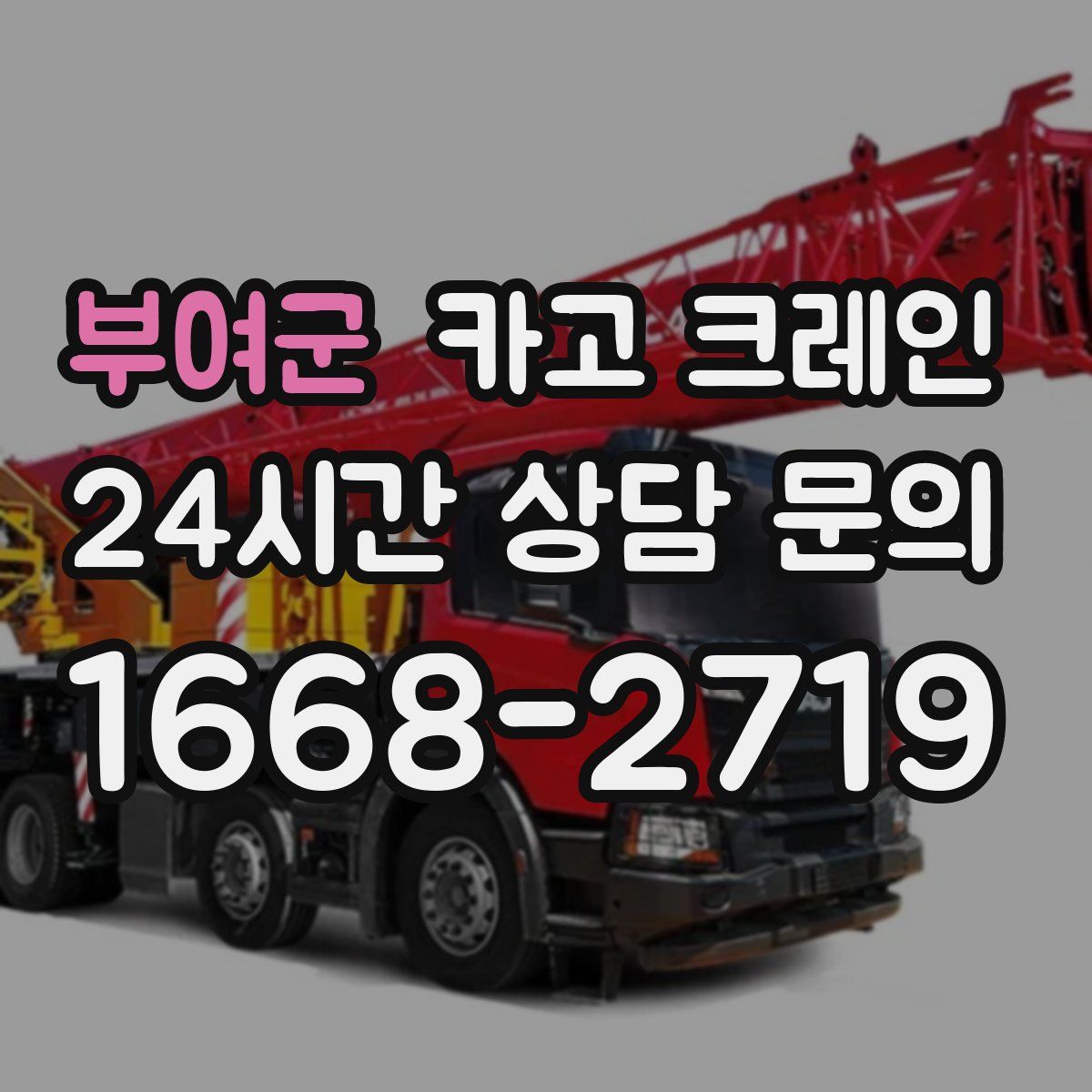 부여군 카고 크레인