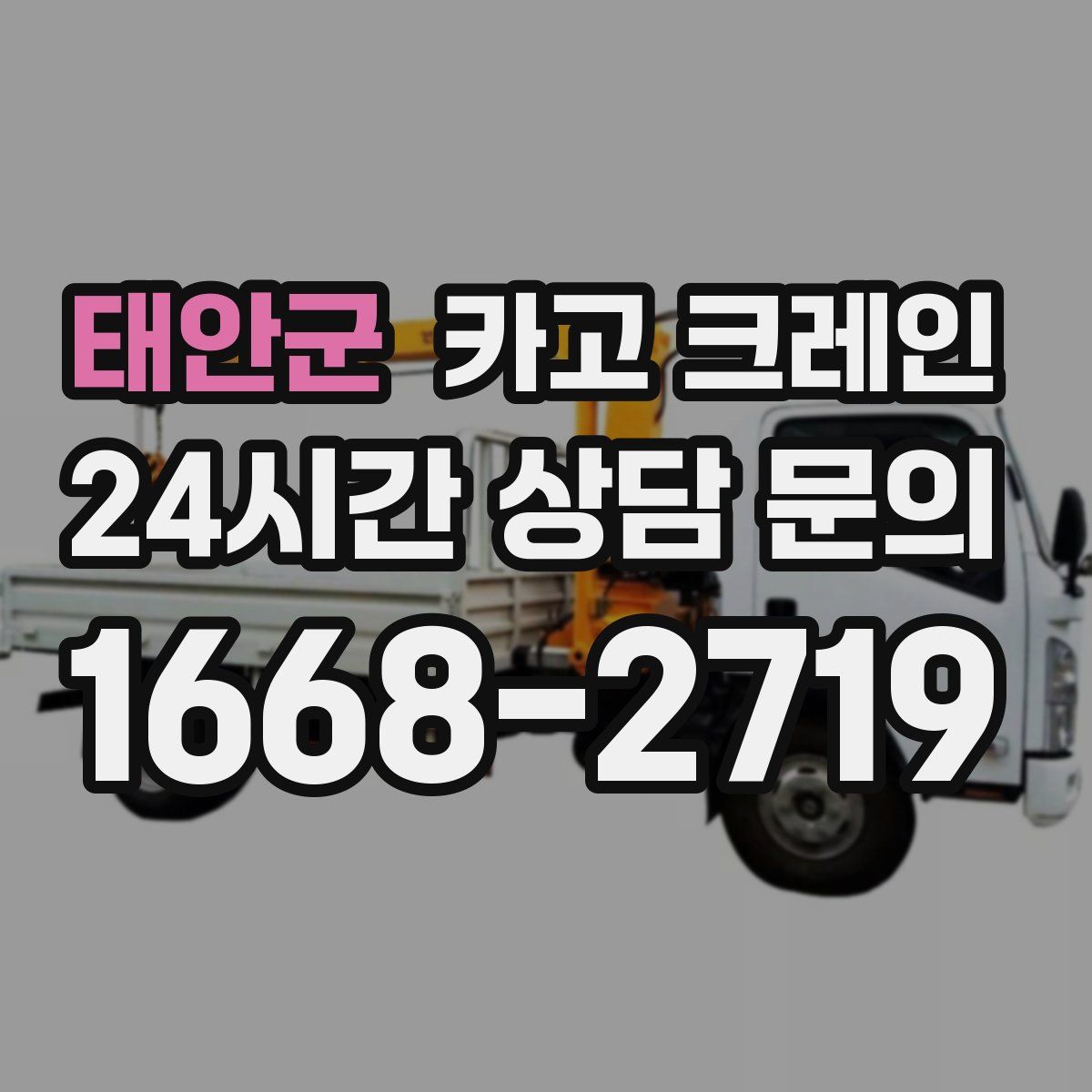 태안군 카고 크레인