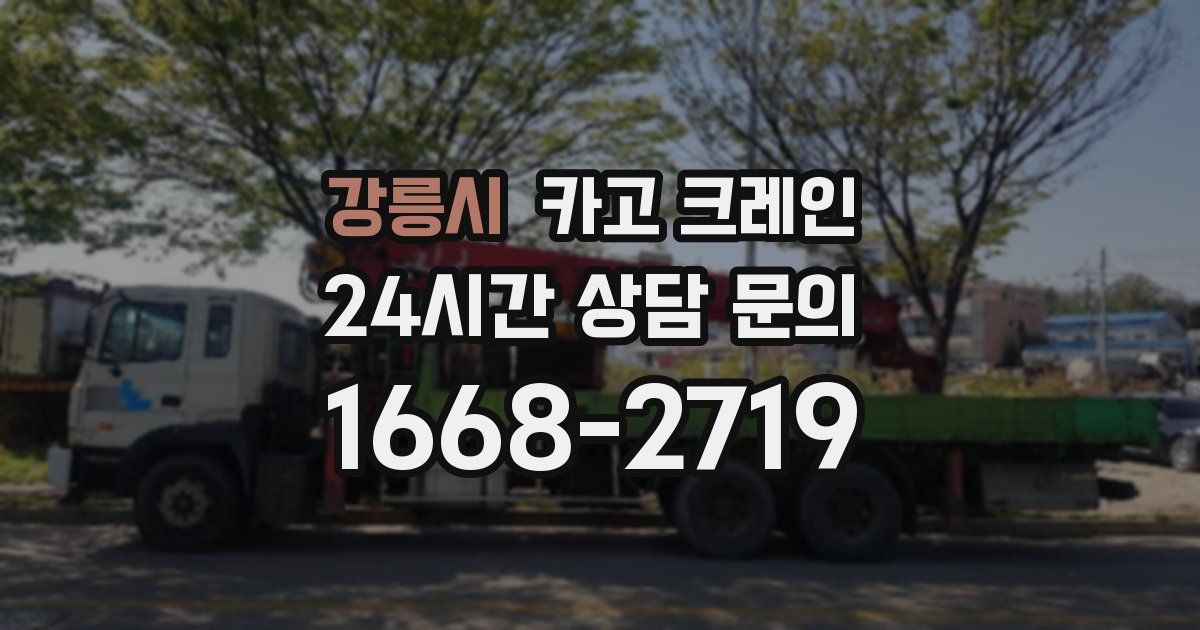 강릉시 크레인