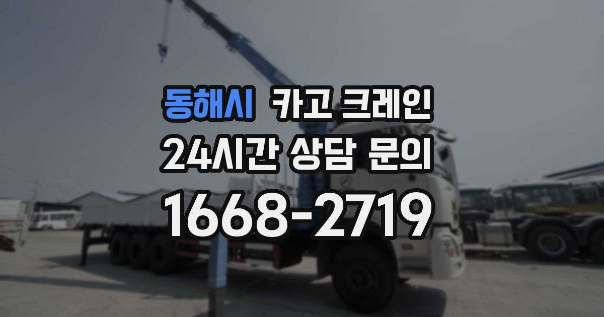 동해시 크레인