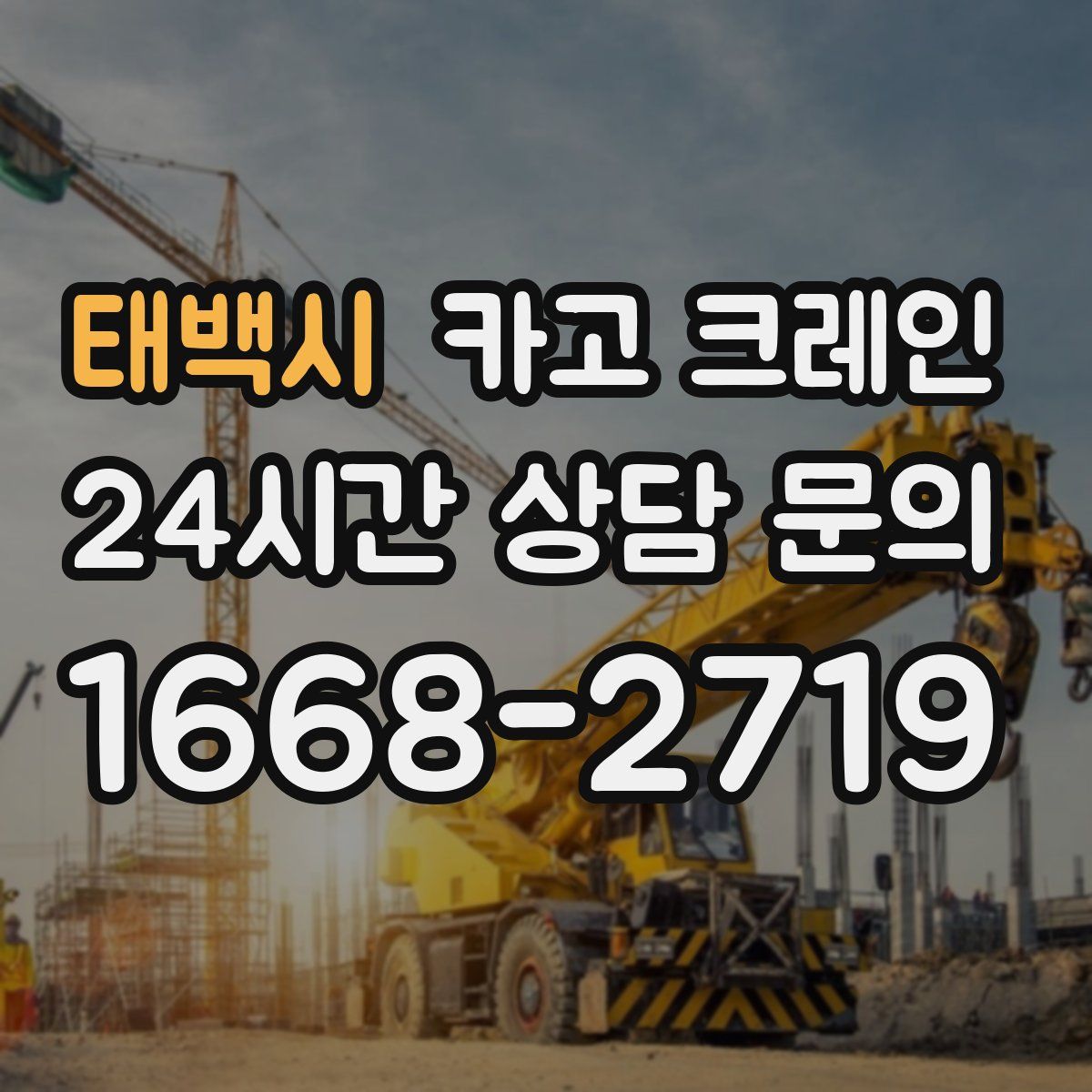 태백시 카고 크레인