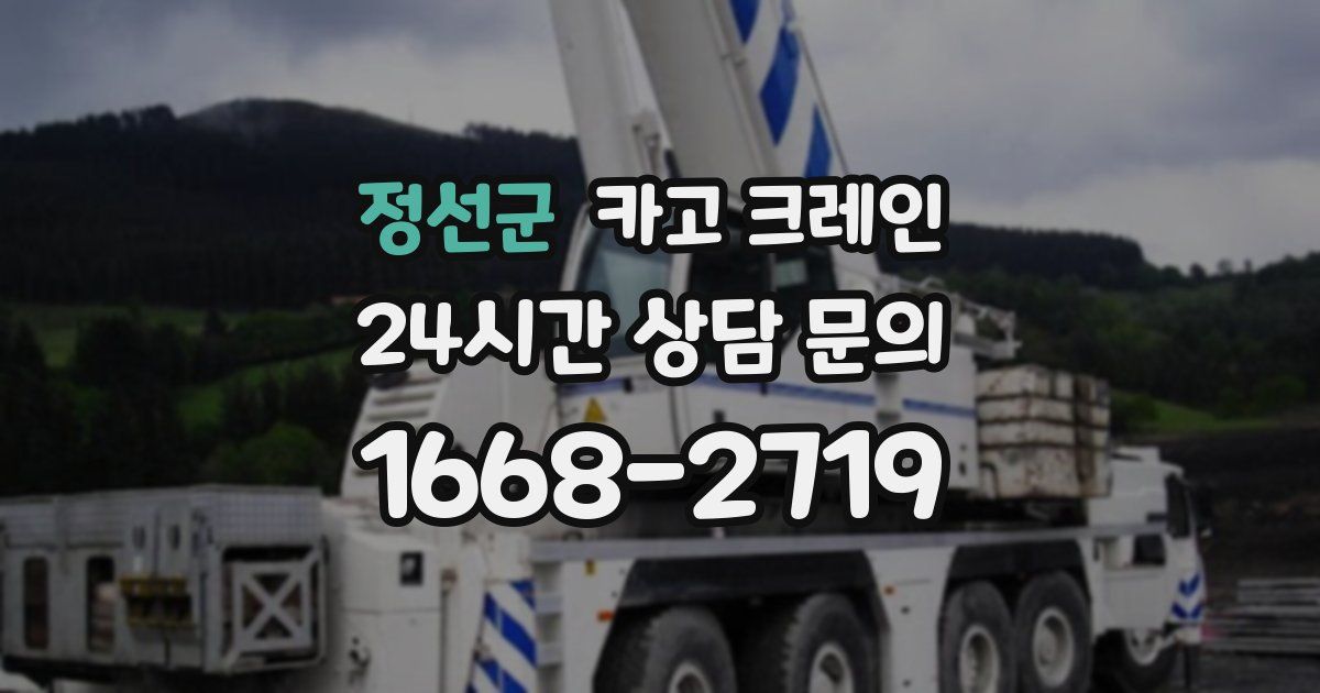 정선군 크레인