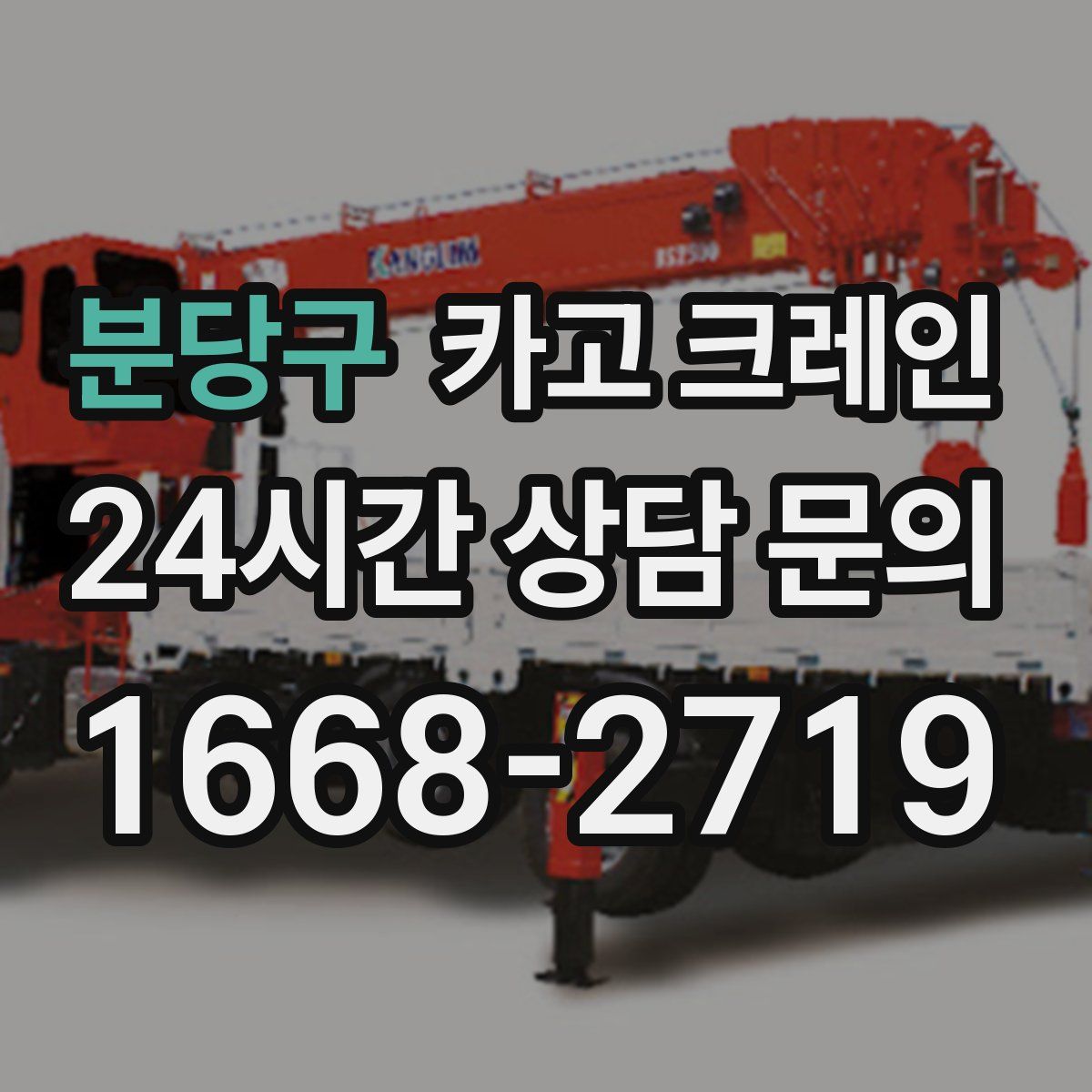 분당구 카고 크레인