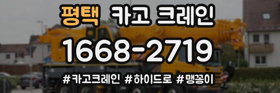 평택 크레인 작업