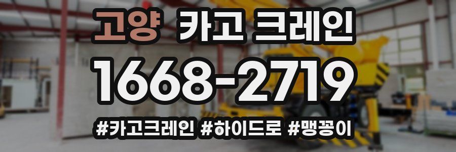고양 크레인 작업