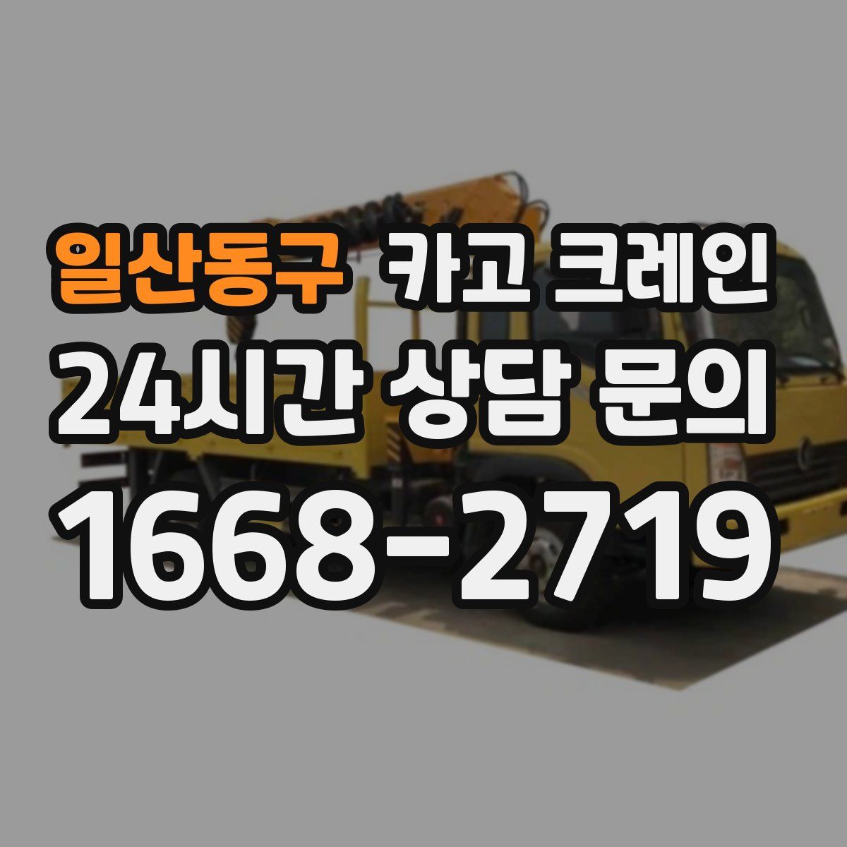 일산동구 카고 크레인