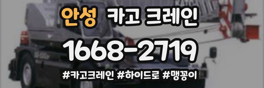 안성 크레인 작업