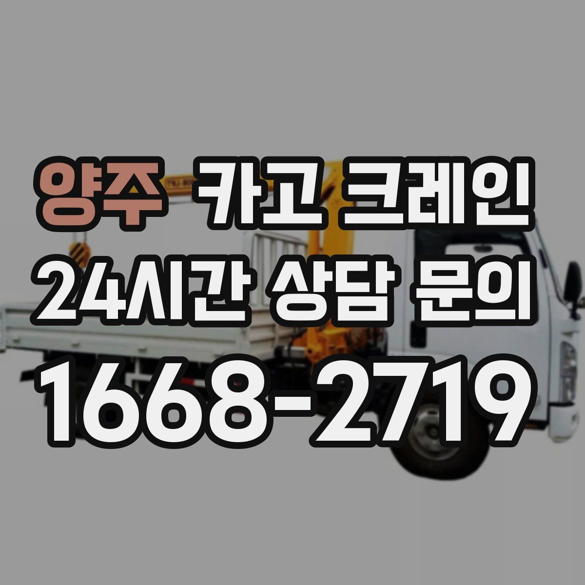 양주 카고 크레인