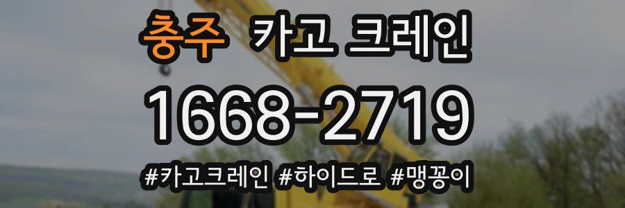 충주 크레인 작업