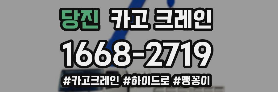 당진 크레인 작업