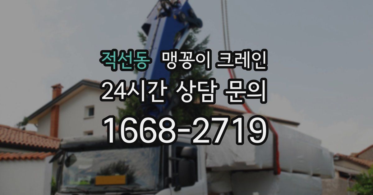 적선동 맹꽁이 크레인