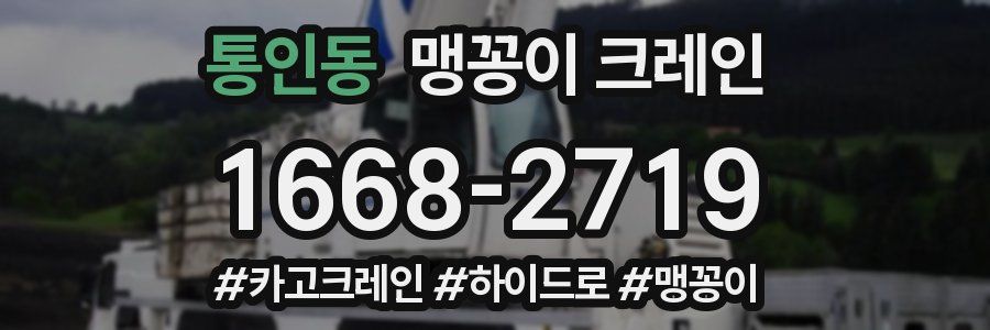 통인동 맹꽁이 크레인