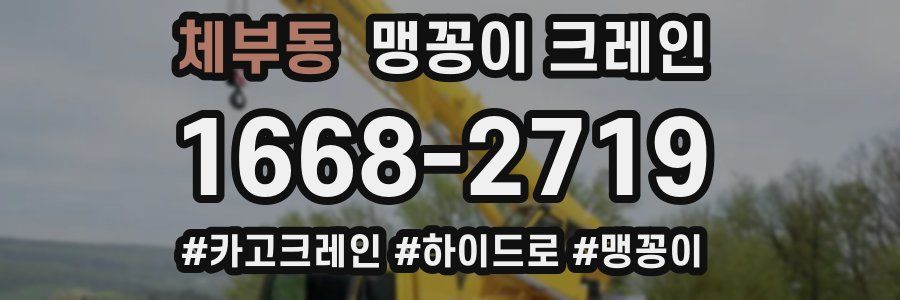 체부동 맹꽁이 크레인
