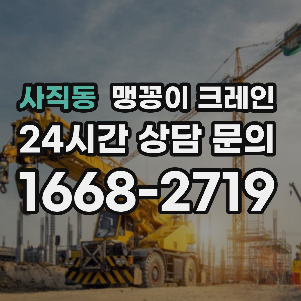 사직동 맹꽁이 크레인