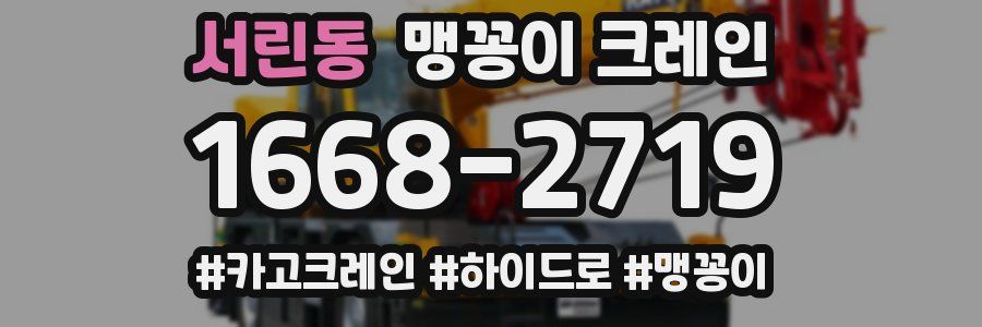 서린동 맹꽁이 크레인