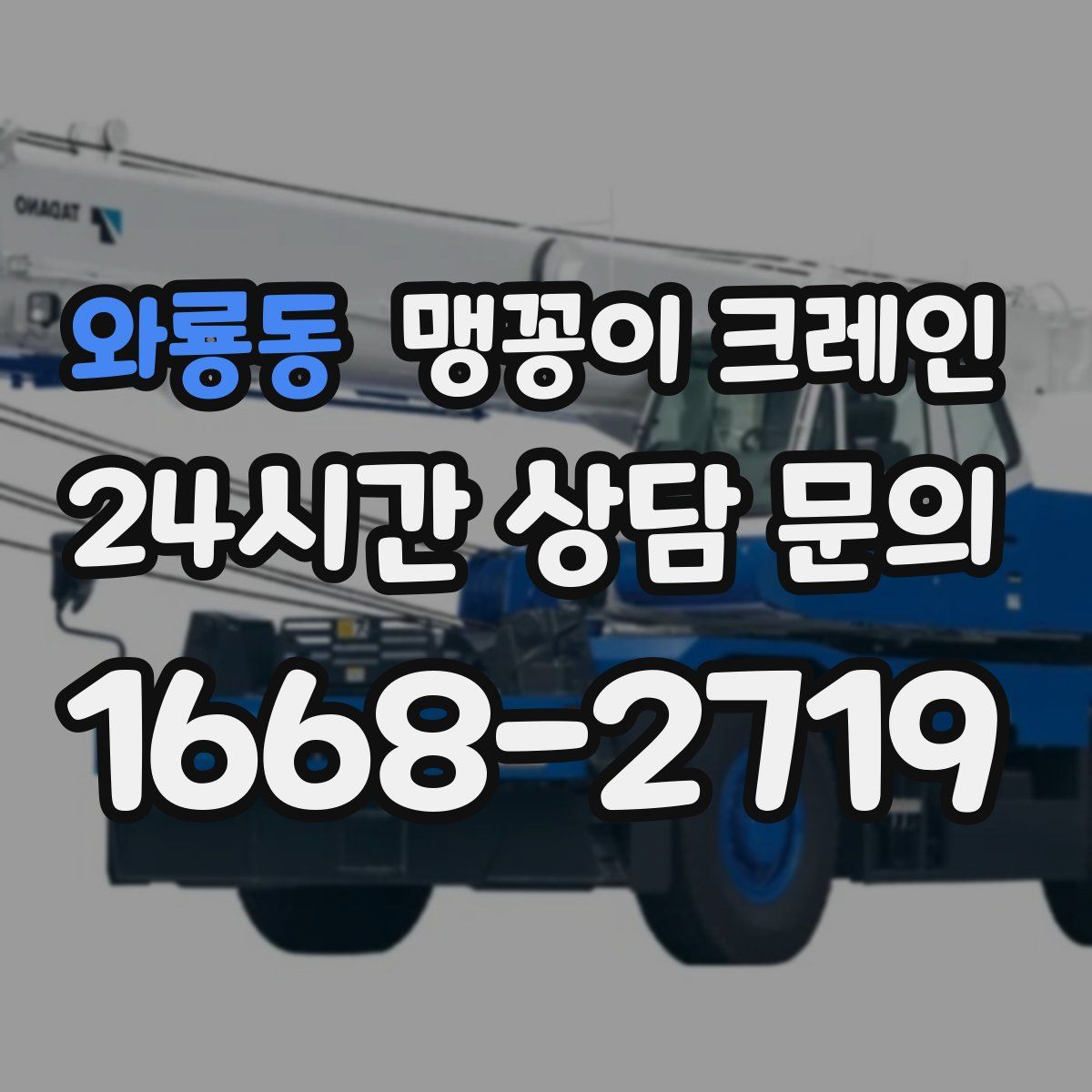 와룡동 맹꽁이 크레인