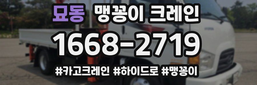 묘동 맹꽁이 크레인