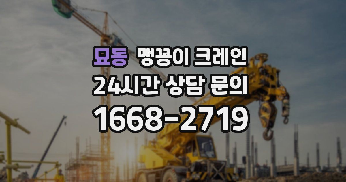 묘동 맹꽁이 크레인