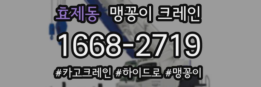 효제동 맹꽁이 크레인