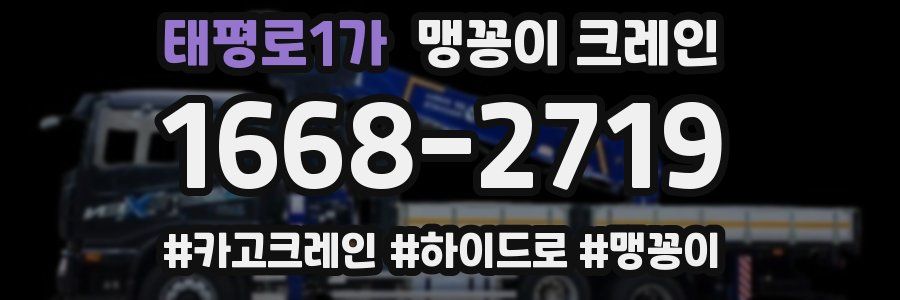 태평로1가 맹꽁이 크레인