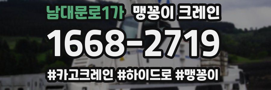 남대문로1가 맹꽁이 크레인