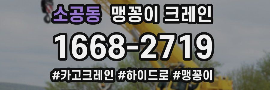 소공동 맹꽁이 크레인