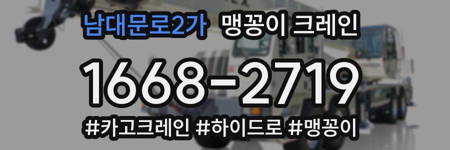 남대문로2가 맹꽁이 크레인