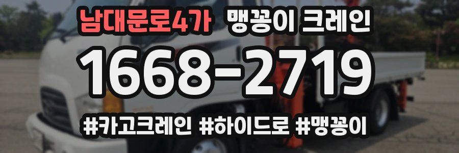 남대문로4가 맹꽁이 크레인