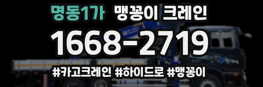 명동1가 맹꽁이 크레인