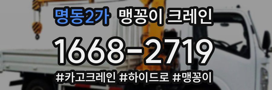 명동2가 맹꽁이 크레인