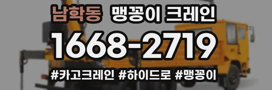 남학동 맹꽁이 크레인