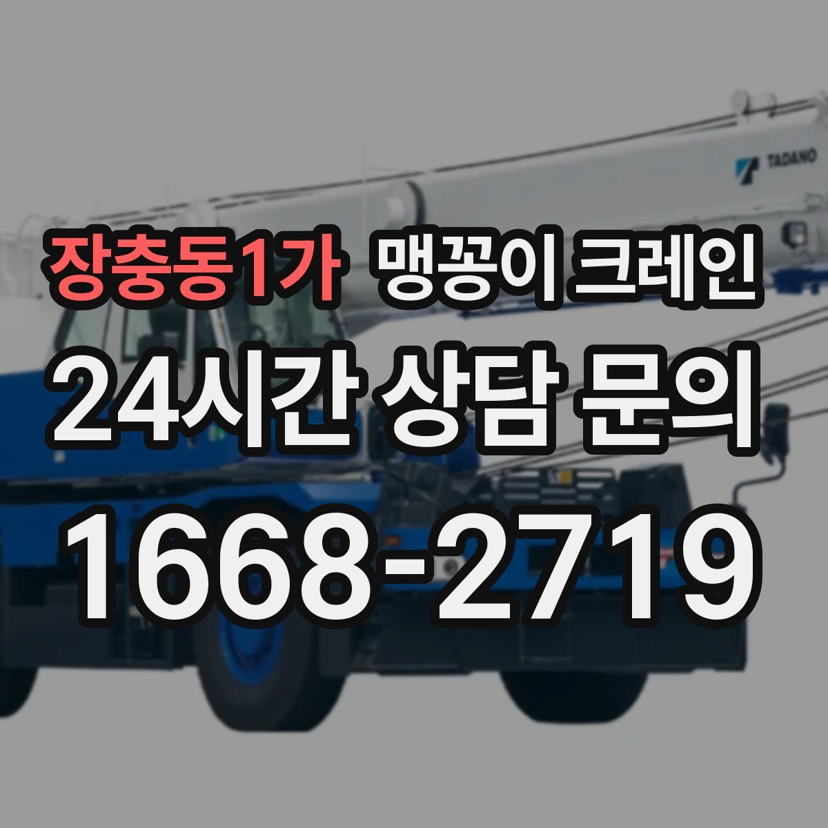 장충동1가 맹꽁이 크레인