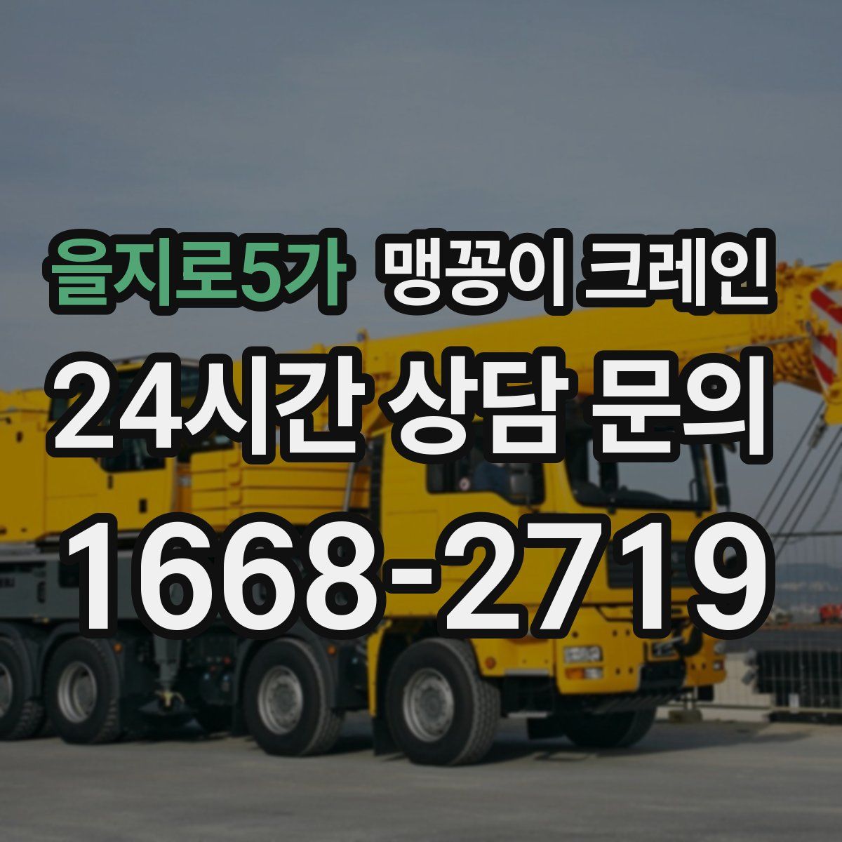 을지로5가 맹꽁이 크레인
