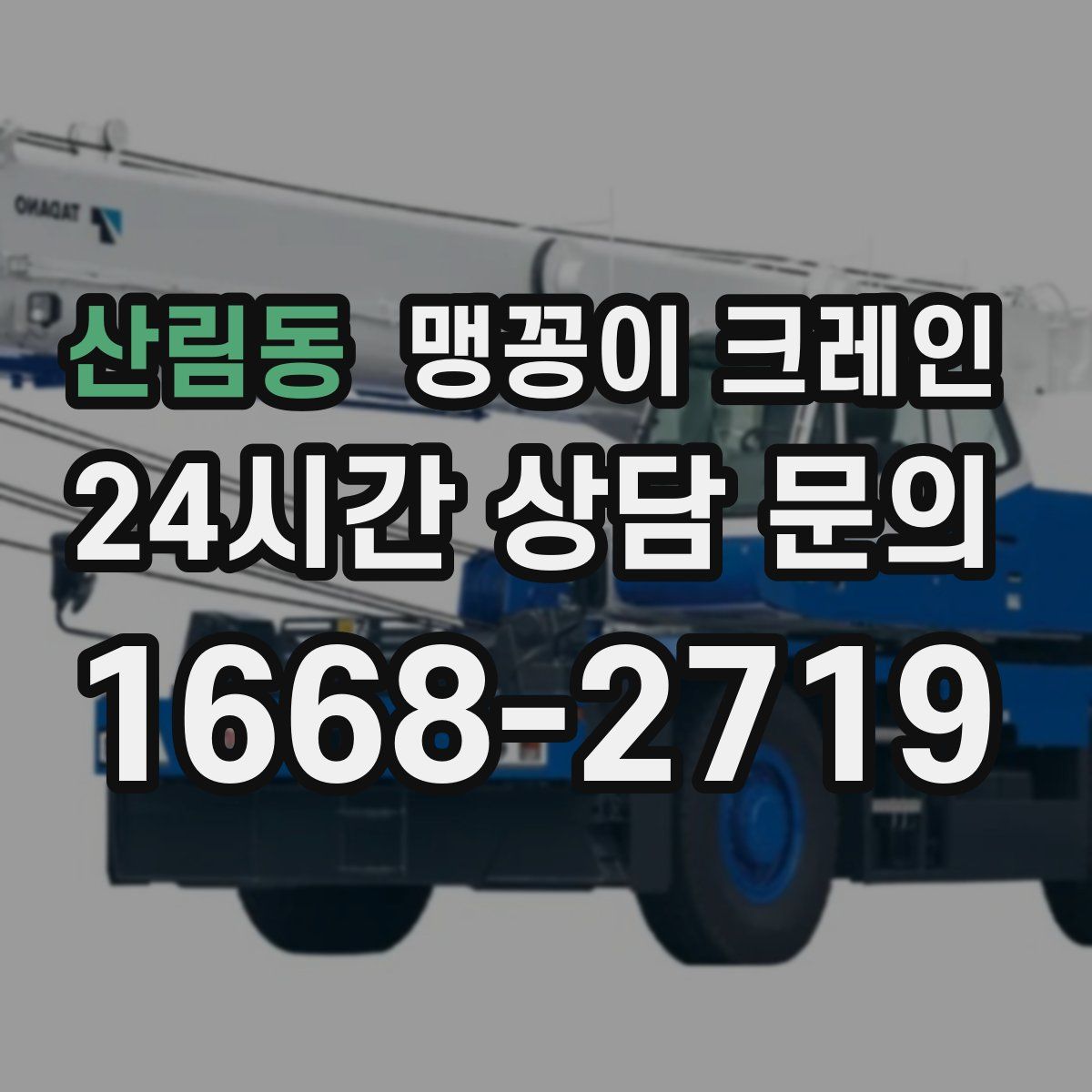 산림동 맹꽁이 크레인
