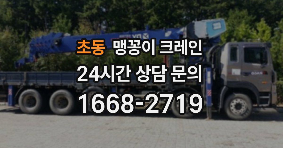 초동 맹꽁이 크레인