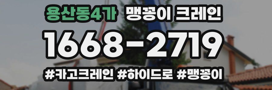 용산동4가 맹꽁이 크레인