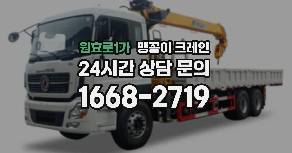 원효로1가 맹꽁이 크레인