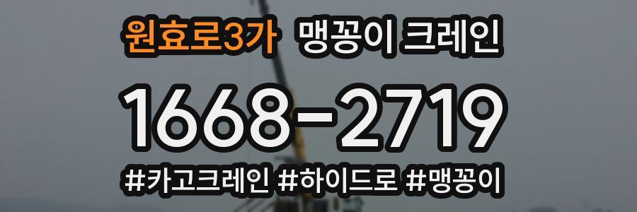 원효로3가 맹꽁이 크레인