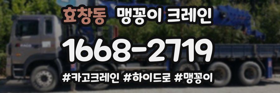 효창동 맹꽁이 크레인